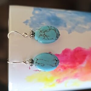 Turquoise dangle earrings